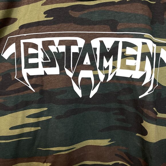 Testament Bay Area Thrash Camo T-Shirt Medium - Picture 2 of 5